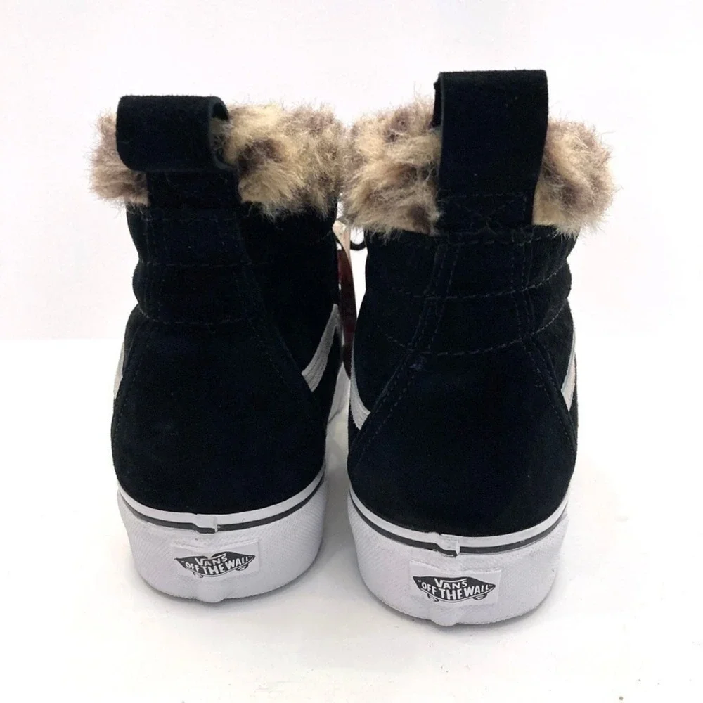 VANS Sk8 Hi Platform MTE Black Leopard Fur Mens 10 Womens 11.5 0A3TKOUQG NEW